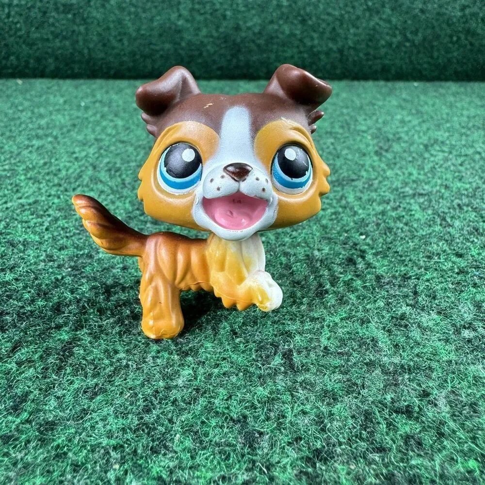 LPS HASBRO Littlest Pet Shop Collie Paw Up Open Mouth #237 (AUTHENTIC LPS) 2006